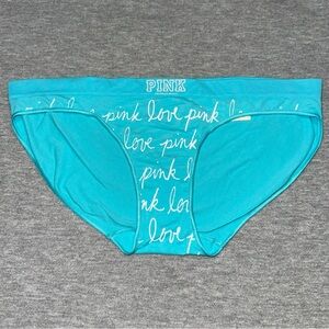 NWT Victoria’s Secret PINK Vintage Yoga Scribble Low Rise Bikini Panties Small